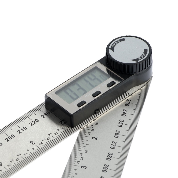 Угломер электронный ТУНДРА, нержавеющая сталь, 300 мм Угломер электронный ТУНДРА, нержавеющая сталь, 300 мм