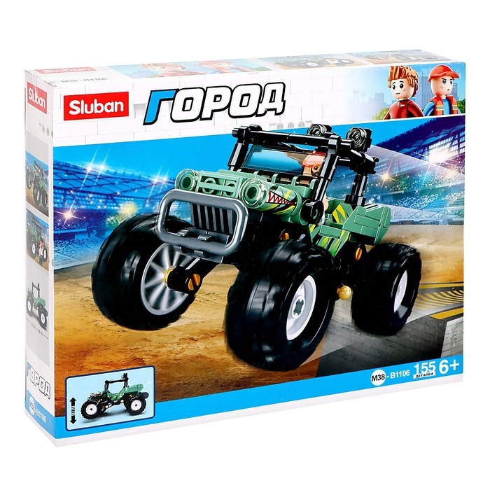 Конструктор внедорожник &laquo;Бигфут&raquo; Sluban Город, 155 деталей, 6+