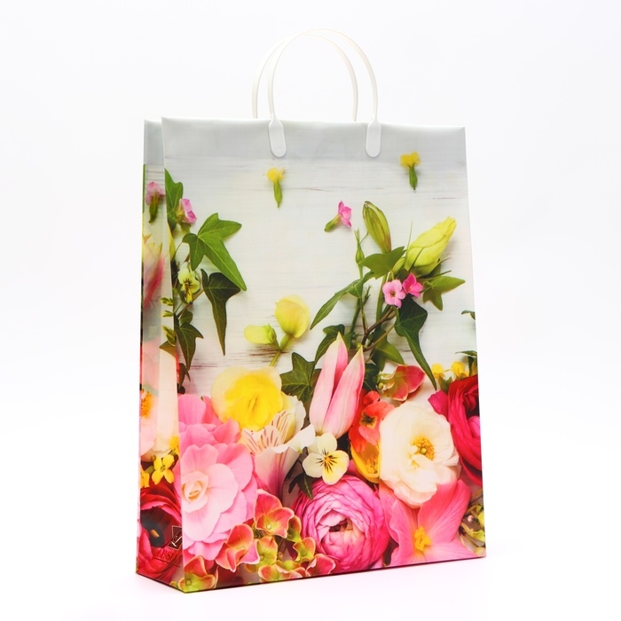 Пакет Пакет "Цветущий момент", мягкий пластик, 42 x 32 см