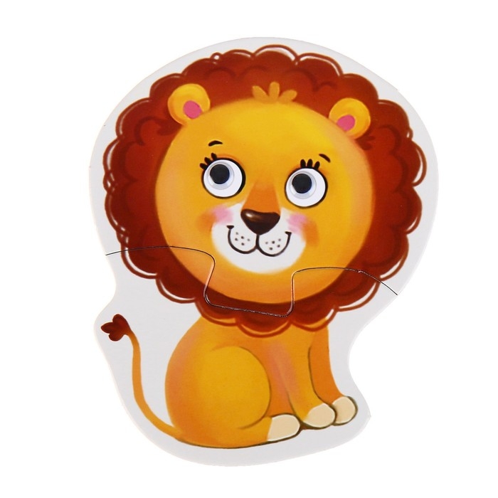 Макси-пазлы с глазками «Весёлые друзья», 4 пазла, 8 деталей Макси-пазлы с глазками «Весёлые друзья», 4 пазла, 8 деталей