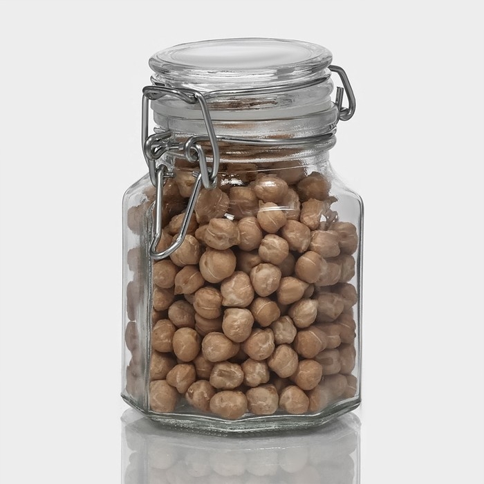 Банка стеклянная для хранения сыпучих продуктов Доляна «Грани», 100 мл, 6×7×8 см, с бугельным замком 6 граней Банка стеклянная для хранения сыпучих продуктов Доляна «Грани», 100 мл, 6×7×8 см, с бугельным замком 6 граней