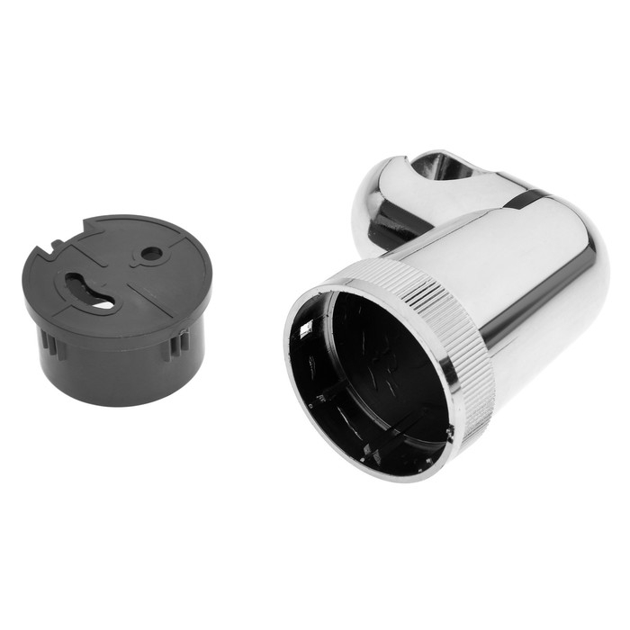 Держатель для душевой лейки ZEIN Z71, поворотный, закругленной формы, пластик, хром Держатель для душевой лейки ZEIN Z71, поворотный, закругленной формы, пластик, хром