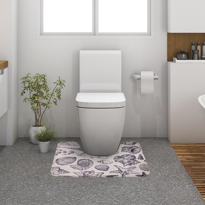 Коврик для ванной Этель Коврик для ванной Этель "Marine life", 50х40 см, велюр