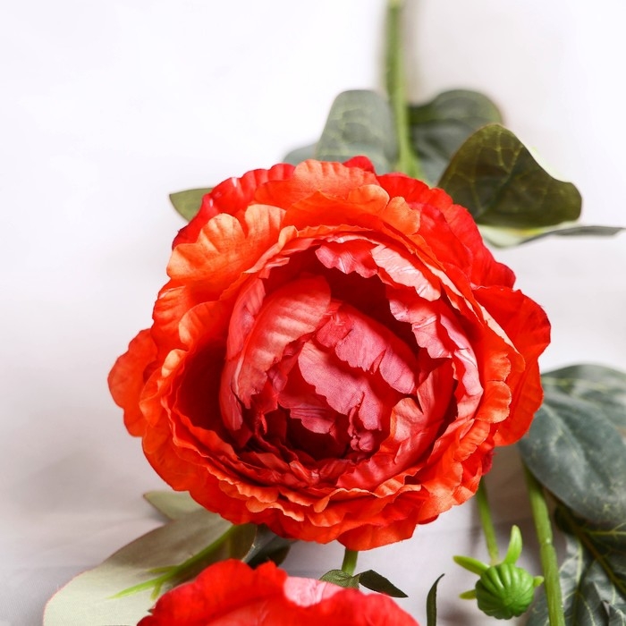 Цветы искусственные Цветы искусственные "Пион Эльза" d-10 см 64 см, персиковый