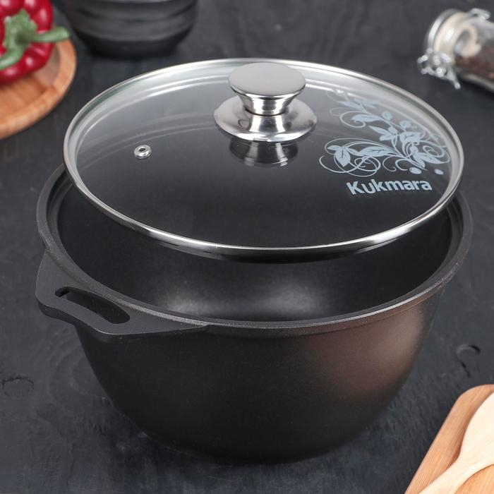 Кастрюля «Традиция», 3 л, 22×12.5 см, антипригарное покрытие, цвет чёрный Кастрюля «Традиция», 3 л, 22×12.5 см, антипригарное покрытие, цвет чёрный