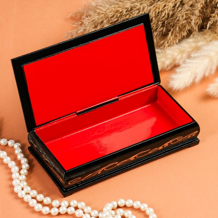 Шкатулка - купюрница «Девочка у окна», 8,5×17 см, лаковая миниатюра Шкатулка - купюрница «Девочка у окна», 8,5×17 см, лаковая миниатюра