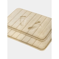 Коврик для ванной с эффектом памяти SAVANNA Memory foam, 50×80 см, цвет бежевый