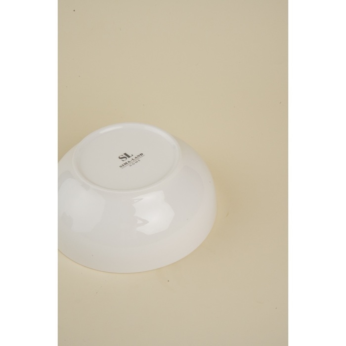 Набор салатников фарфоровых SL Home «Гатто», 1,1 л, d=18,5 см, цвет белый