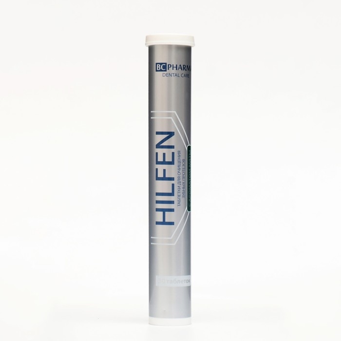 Таблетки для очищения зубных протезов Хилфен BC с ароматом мяты, 30 шт. Таблетки для очищения зубных протезов Хилфен BC с ароматом мяты, 30 шт.