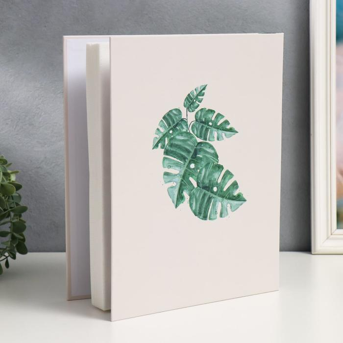 Фотоальбом на 200 фото 13х18 в коробке Фотоальбом на 200 фото 13х18 в коробке "Пальмовые листья" 25,8х31х5,5 см