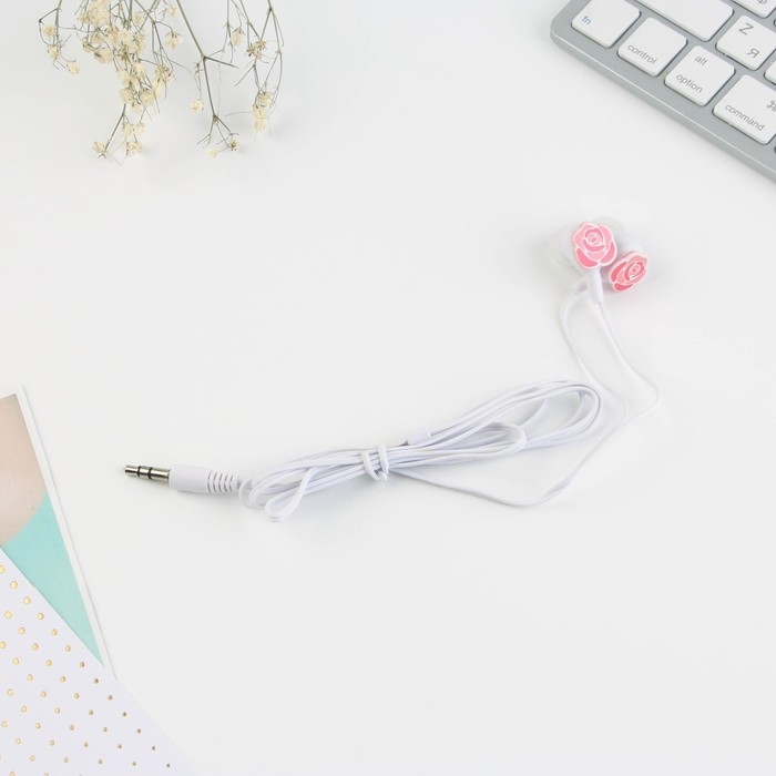 Наушники вакуумные на открытке Наушники вакуумные на открытке "Вдохновляйся мечтами", модель RX-3