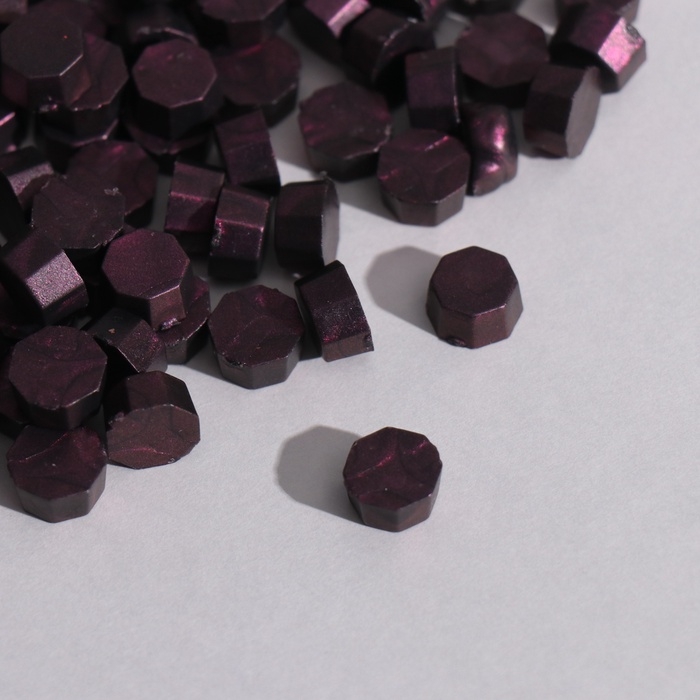 Сургуч в гранулах Сургуч в гранулах "Лиловый" перламутр набор 100 капсул