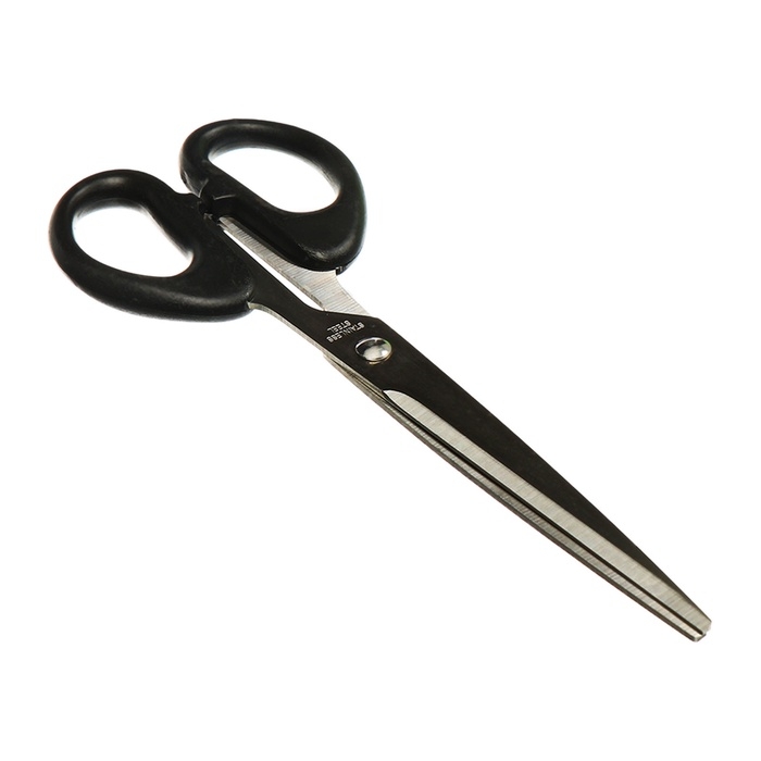 Ножницы канцелярские 18,0см Офис пластиковые ручки, европодвес Ножницы канцелярские 18,0см Офис пластиковые ручки, европодвес