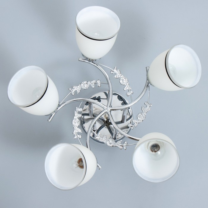 Люстра Люстра "Офелия" 5хЕ27 40т хром 55х55х25 см BayerLux