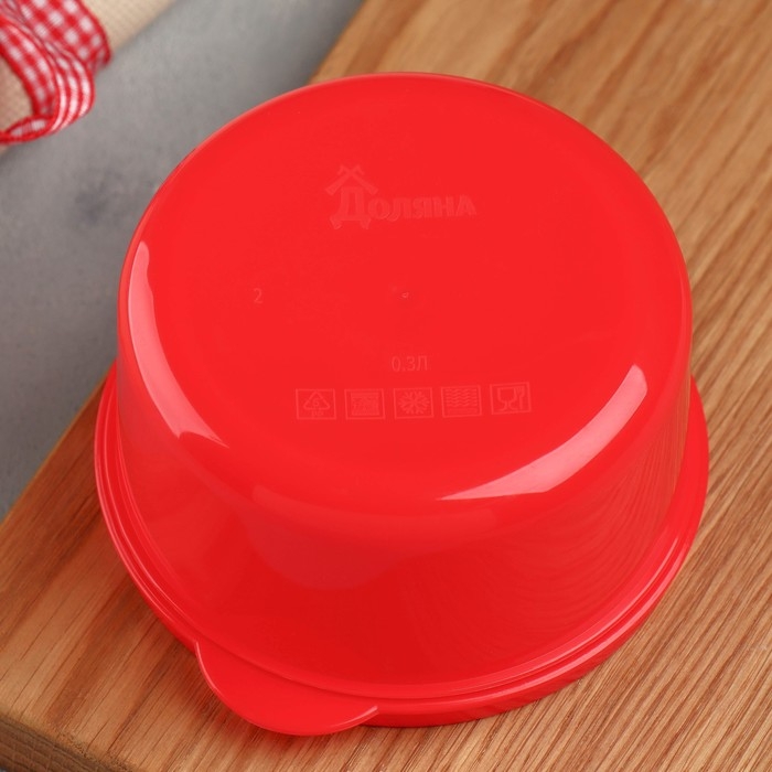 Ланч-бокс круглый FoodVibes «Обед окончен», 300 мл