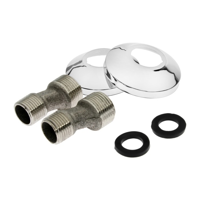 Смеситель для ванны  Смеситель для ванны "СоюзКран" 553-065, однорычажный, душевой набор, излив 350 , цинк, хром