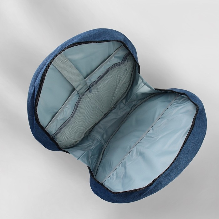 Сумка для вышивания, 2 отделения на молнии, с ручками, d = 35 × 12 см, цвет синий Сумка для вышивания, 2 отделения на молнии, с ручками, d = 35 × 12 см, цвет синий