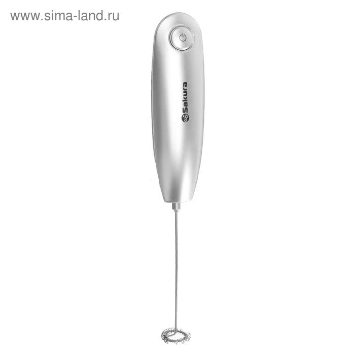 Капучинатор-миксер Sakura SA-6325, питание от 2хАА, серый Капучинатор-миксер Sakura SA-6325, питание от 2хАА, серый