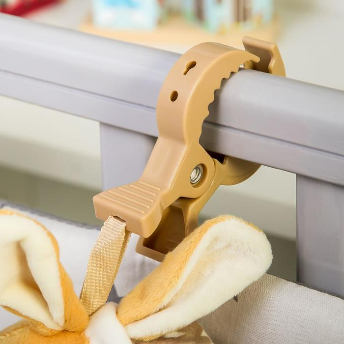 Подвеска мягкая «Зайка в пижаме», с прорезывателем, на кроватку, коляску, Крошка Я Подвеска мягкая «Зайка в пижаме», с прорезывателем, на кроватку, коляску, Крошка Я