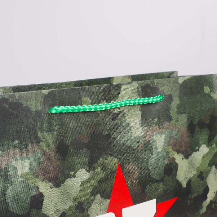 Пакет подарочный ламинированный вертикальный, упаковка, &laquo;Отечество&raquo;, L 31 х 40 х 11,5 см