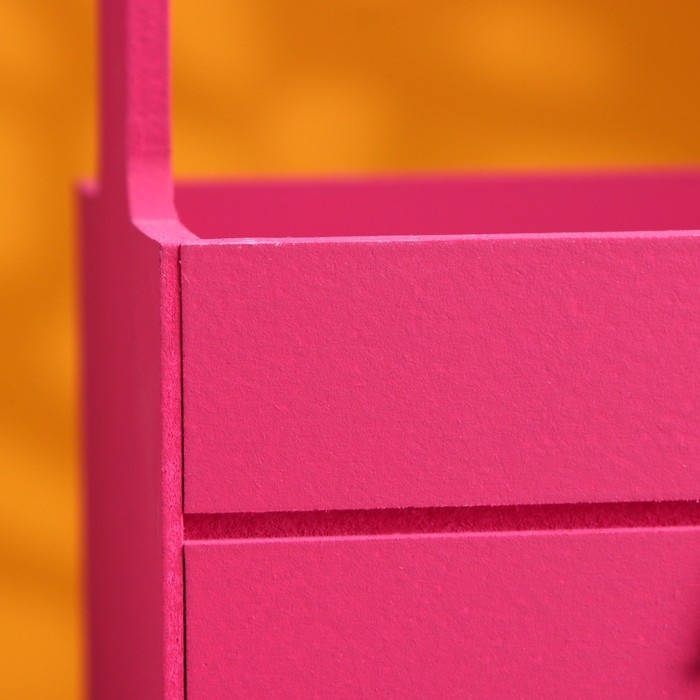 Ящик - кашпо деревянный 25х15х30  Ящик - кашпо деревянный 25х15х30 "Любимой Маме" Бордо