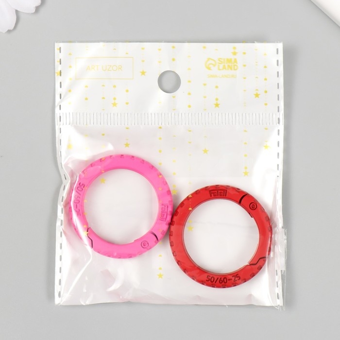 Карабин металл Карабин металл "Колесо" МИКС 3,5х3,5 см