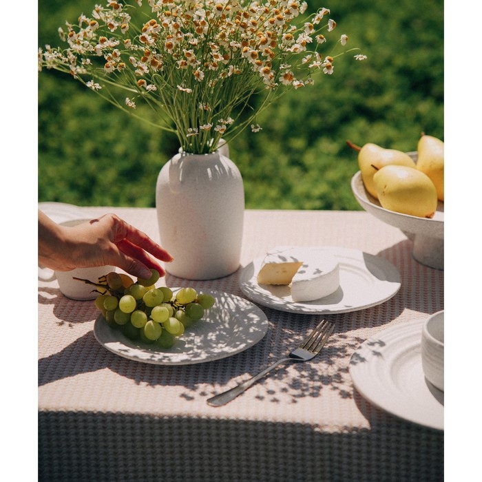 Набор тарелок керамических SL Home «Арена Бланка», d=20 см, цвет белый Набор тарелок керамических SL Home «Арена Бланка», d=20 см, цвет белый