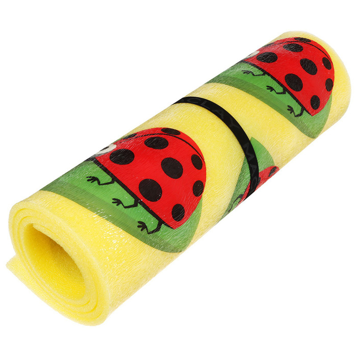 Коврик туристический maclay «Божья коровка», 180х60х1 см, цвет жёлтый Коврик туристический maclay «Божья коровка», 180х60х1 см, цвет жёлтый