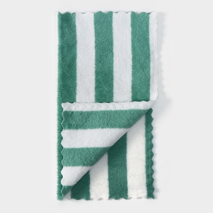 Салфетка для уборки Доляна «Полоски», микрофибра махровая, 30×30 см, цвет МИКС Салфетка для уборки Доляна «Полоски», микрофибра махровая, 30×30 см, цвет МИКС