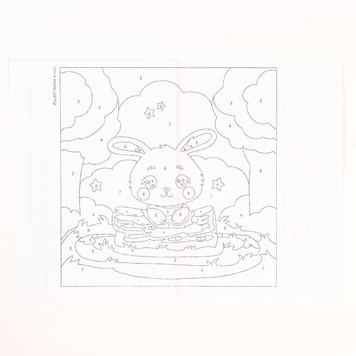 Картина по номерам «Зайчик в лесу», 20 × 20, на холсте, с подрамником