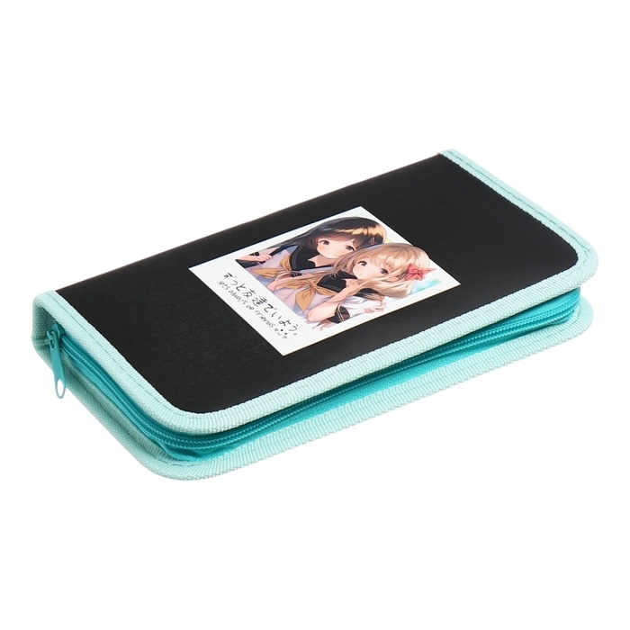 Пенал 1 секция 115 х 205 х 30 мм, Calligrata  Пенал 1 секция 115 х 205 х 30 мм, Calligrata "Аниме снимок", ламинированный картон