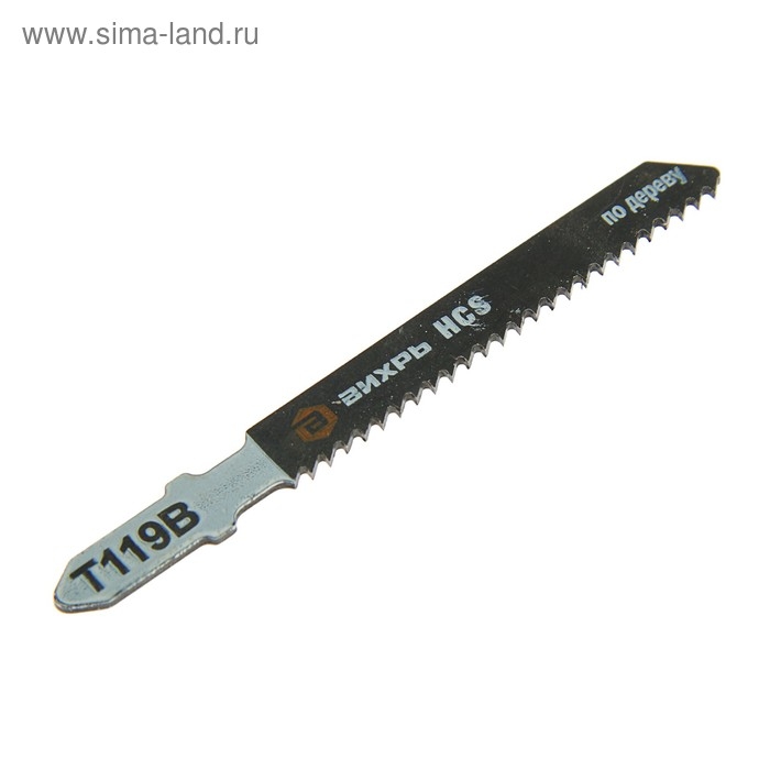 Пилки для лобзика  Пилки для лобзика "Вихрь" Т119В, по дереву, быстрый рез, 77 х 50 мм, 2 шт.