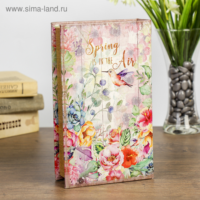 Сейф-книга дерево Сейф-книга дерево "Весна в воздухе" кожзам 21х13х5 см
