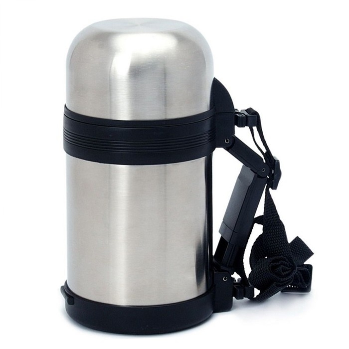 Термос с широким горлом универсальный, 1 л, на ремне, до 10 ч, 12.5 х 23.5 см Термос с широким горлом универсальный, 1 л, на ремне, до 10 ч, 12.5 х 23.5 см