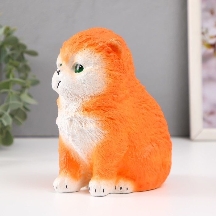 Копилка Копилка "Котенок Васька" рыжий, высота 15,5 см, ширина 10 см, длина 13,5 см