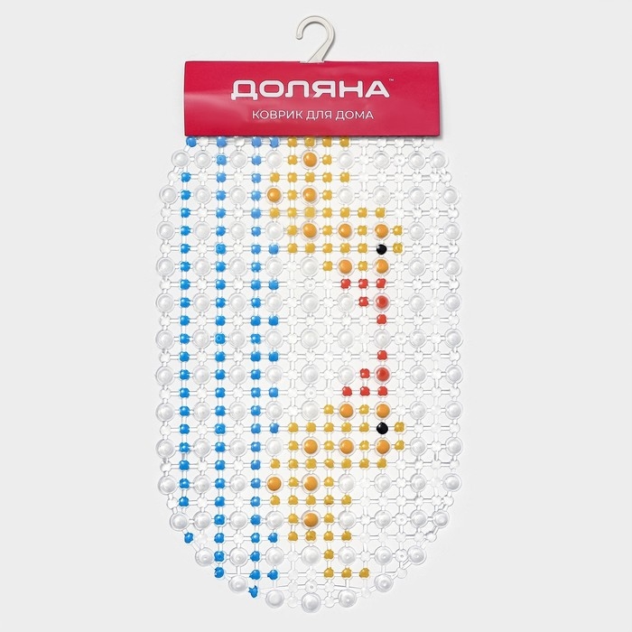 Коврик противоскользящий в ванну на присосках Доляна «Влюблённые уточки», 35×65 см Коврик противоскользящий в ванну на присосках Доляна «Влюблённые уточки», 35×65 см