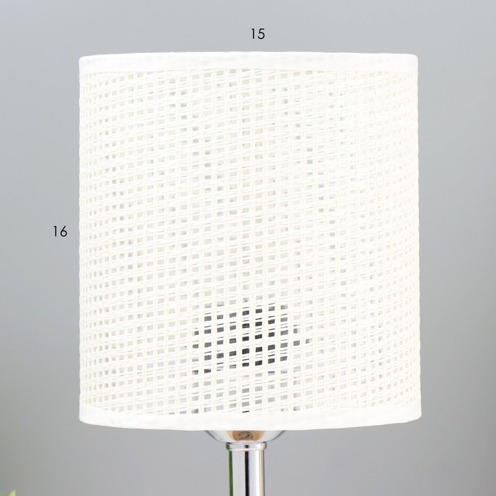 Настольная лампа Настольная лампа "Тирел" Е27 40Вт белый 16х16х30 см RISALUX