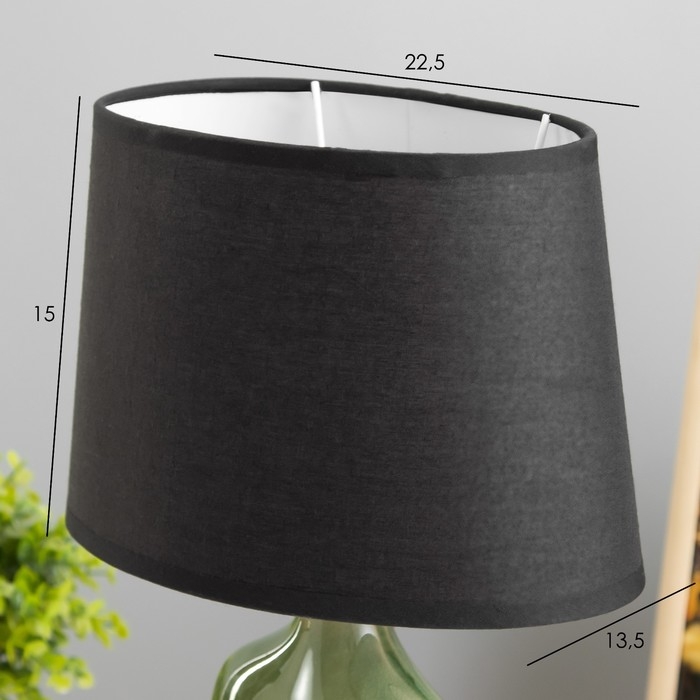 Настольная лампа Настольная лампа "Илария" Е27 40Вт зелёный 23х14х33 см RISALUX