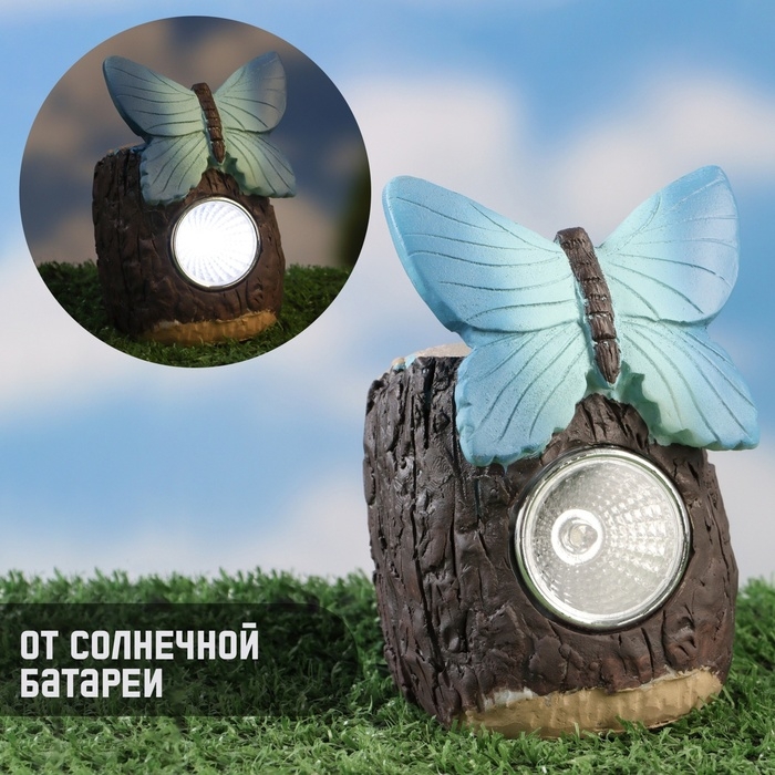 Садовый фонарь  Садовый фонарь "Бабочка" микс, 8х6х12см