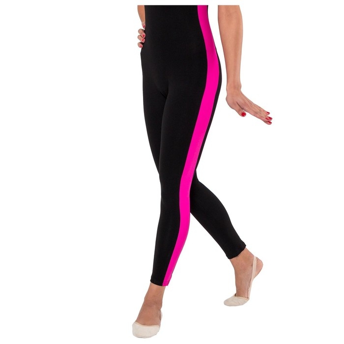 Комбинезон для гимнастики и танцев Grace Dance, р. 40, цвет чёрный/фуксия Комбинезон для гимнастики и танцев Grace Dance, р. 40, цвет чёрный/фуксия