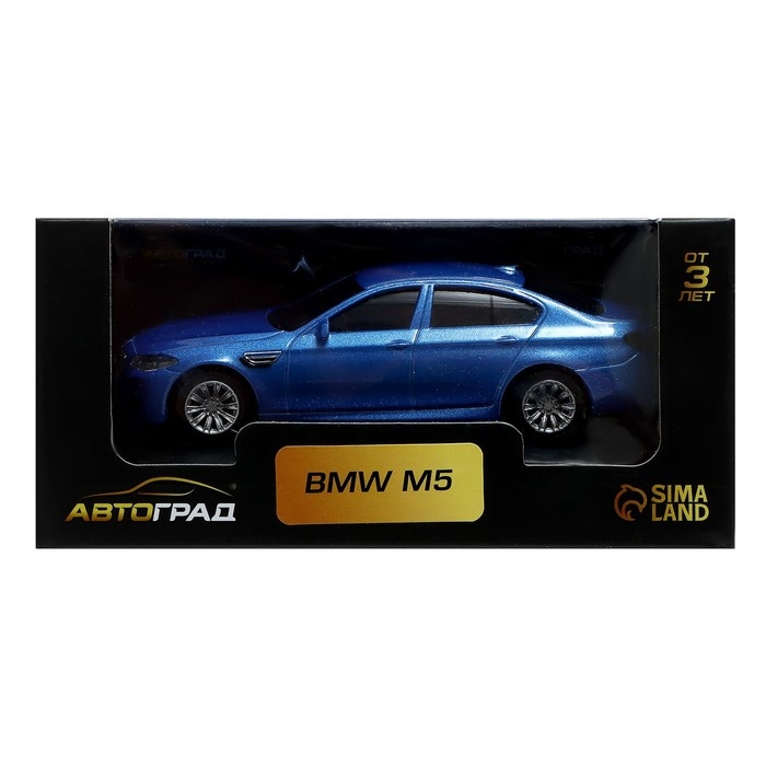 Машина металлическая BMW M5, 1:43, цвет синий Машина металлическая BMW M5, 1:43, цвет синий