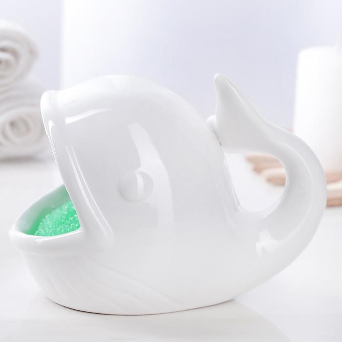 Подставка для губки «Кит», цвет белый Подставка для губки «Кит», цвет белый