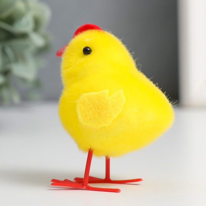 Сувенир пасхальный Сувенир пасхальный "Цыплята с гребешком" набор 6 шт жёлтый 3х6х6,5 см