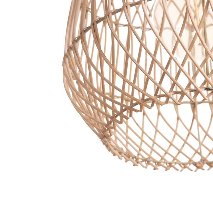 Светильник потолочный из ротанга Светильник потолочный из ротанга "Арис" 1х120Вт, Е27, 30х30х30 см