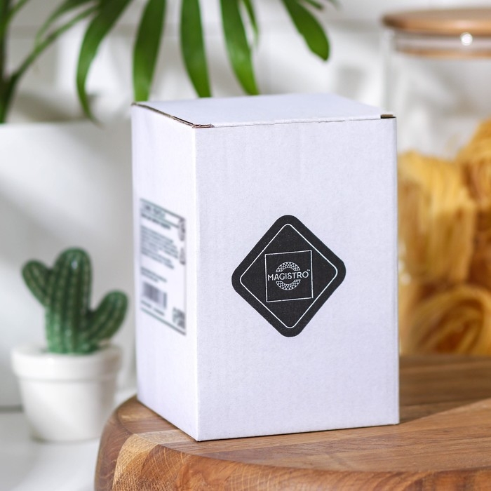 Банка стеклянная для сыпучих продуктов Magistro &laquo;Эко&raquo;, 550 мл, 8,5&times;12,5 см