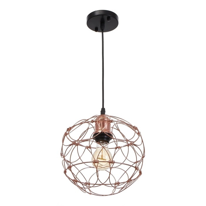 Светильник BayerLux 1671/1 E27 40Вт медь 28х28х30-130 см