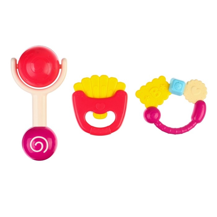 Набор погремушек «Сладости», 3 шт., Крошка Я Набор погремушек «Сладости», 3 шт., Крошка Я