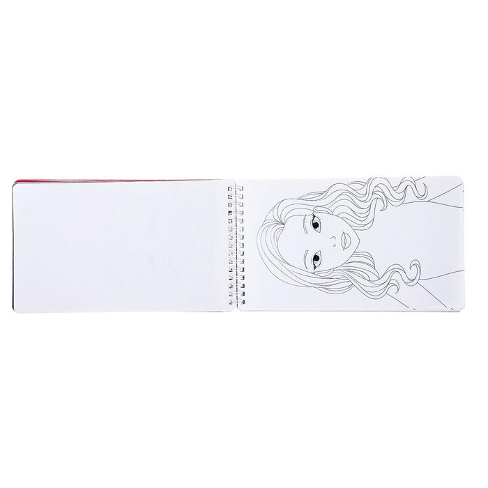 Книга с наклейками и трафаретами «Альбом визажиста» Книга с наклейками и трафаретами «Альбом визажиста»