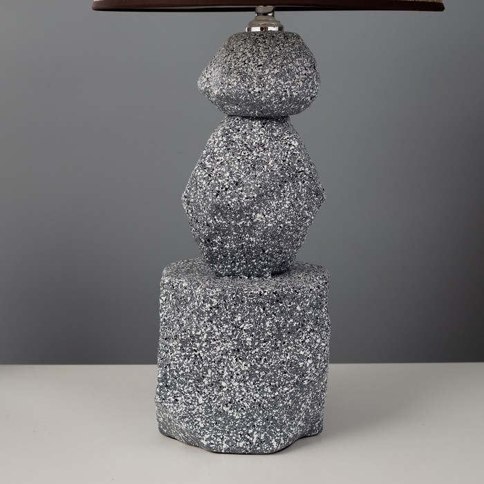 Настольная лампа Стоун Е14 40Вт серый 30х30х58 см RISALUX