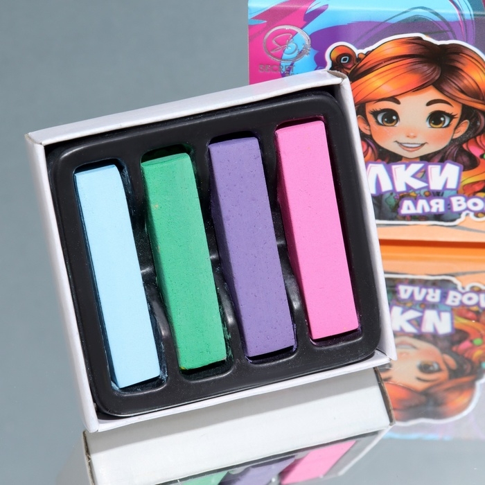 Мелки для волос, 4 шт. Мелки для волос, 4 шт.